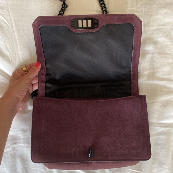 Rebecca Minkoff Suede Love Handbag - Picture 7 of 9